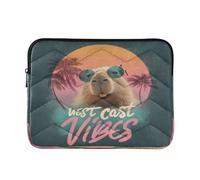 Laptop Sleeve Case 13-14 Inch Thin Laptop Storage Bag West coasts Capybaras Computer Case for Men Women