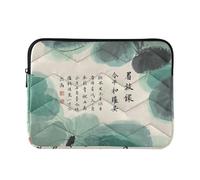 Laptop Sleeve Case 13-14 Inch Thin Laptop Zipper Case Chinese Culture Poetry and Painting Computer Briefcase with Zipper for Work Journey von holzhausen