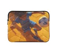 Laptop Sleeve Case 13-14 Inch Water Resistant Computer Bag Hot Brown Female Soccer Player Tablet Briefcase Carrying Bag for Laptop Computer funda para laptop