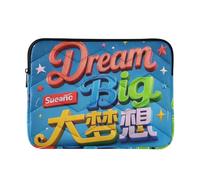 Laptop Sleeve Case 13-14 Inch Water Resistant Sleeve for Laptops Dream Big Slogan Star Bluravel Laptop Bag Handbag for Work Journey bolsa para