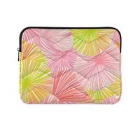 Laptop Sleeve Case 13-14 Inch Waterproof Case Hard Cover with Zipper James Style Tie-dye Pink Yellow for Work Travel