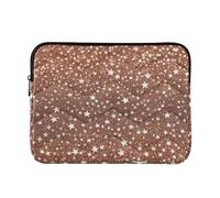 Laptop Sleeve Case 13-14 Inch Waterproof Laptop Sleeves Fake Glitter Rose Gold Star Computer Carrying Bag for Work Journey accesorios para