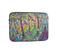 Laptop Sleeve Case 13 inch, Shockproof Protective Laptop Cover Colorful Forest Briefcase Portable Carrying Computer Bag