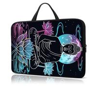 Laptop Sleeve Case 13 Inch, with Handle Computer Shockproof Protective Soft Cover Case,Buddha Lotus