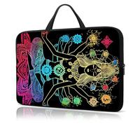 Laptop Sleeve Case 13 Inch, with Handle Computer Shockproof Protective Soft Cover Case,Colorful Buddha