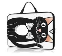 Laptop Sleeve Case 13 Inch, with Handle Computer Shockproof Protective Soft Cover Case,Cute Love Heart cat