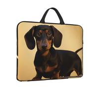 Laptop Sleeve Case 14 inch Shockproof Laptop Bag A cute dachshund Briefcase Computer Bag with Handle
