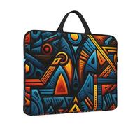 Laptop Sleeve Case 14 inch Shockproof Laptop Bag African style textile pattern Briefcase Computer Bag with Handle