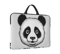 Laptop Sleeve Case 14 inch Shockproof Laptop Bag Anime Panda Face Briefcase Computer Bag with Handle