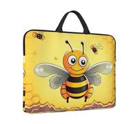 Laptop Sleeve Case 14 inch Shockproof Laptop Bag Bee on The Square Briefcase Computer Bag with Handle