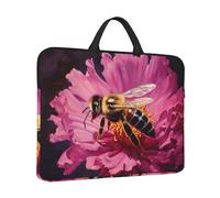 Laptop Sleeve Case 14 inch Shockproof Laptop Bag Bees Circling Briefcase Computer Bag with Handle