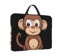 Laptop Sleeve Case 14 inch Shockproof Laptop Bag Cartoon brown monkey Briefcase Computer Bag with Handle