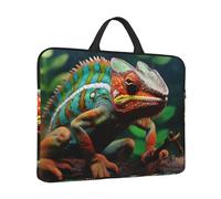 Laptop Sleeve Case 14 inch Shockproof Laptop Bag Cute Chameleon Briefcase Computer Bag with Handle