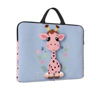 Laptop Sleeve Case 14 inch Shockproof Laptop Bag Cute Giraffe Briefcase Computer Bag with Handle