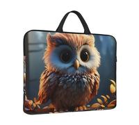 Laptop Sleeve Case 14 inch Shockproof Laptop Bag Cute owl Briefcase Computer Bag with Handle