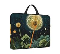 Laptop Sleeve Case 14 inch Shockproof Laptop Bag Dandelions at Night Briefcase Computer Bag with Handle