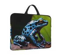 Laptop Sleeve Case 14 inch Shockproof Laptop Bag Dart Frog Blue Briefcase Computer Bag with Handle