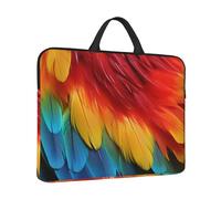 Laptop Sleeve Case 14 inch Shockproof Laptop Bag Fantastic Parrot Feather Briefcase Computer Bag with Handle