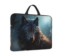 Laptop Sleeve Case 14 inch Shockproof Laptop Bag Fantasy Wolf Briefcase Computer Bag with Handle