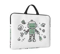 Laptop Sleeve Case 14 inch Shockproof Laptop Bag Line Robot Briefcase Computer Bag with Handle