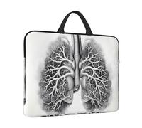 Laptop Sleeve Case 14 inch Shockproof Laptop Bag Lungs Vector Image Briefcase Computer Bag with Handle