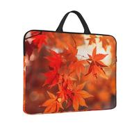 Laptop Sleeve Case 14 inch Shockproof Laptop Bag Maple Leaves in the Sun Briefcase Computer Bag with Handle