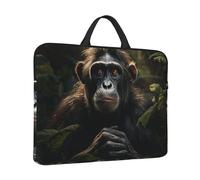 Laptop Sleeve Case 14 inch Shockproof Laptop Bag Monkey in Jungle Briefcase Computer Bag with Handle