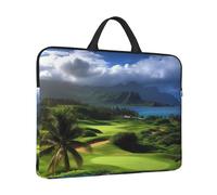 Laptop Sleeve Case 14 inch Shockproof Laptop Bag Scenic Hawaii Golf Tropical Briefcase Computer Bag with Handle
