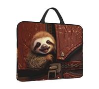 Laptop Sleeve Case 14 inch Shockproof Laptop Bag Sloth on Zipper Briefcase Computer Bag with Handle