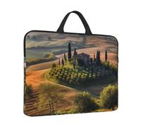 Laptop Sleeve Case 14 inch Shockproof Laptop Bag Tuscany Landscape Tree Scenery Farm Briefcase Computer Bag with Handle