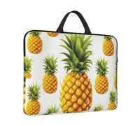 Laptop Sleeve Case 14 inch Shockproof Laptop Bag Yellow Pineapple Briefcase Computer Bag with Handle
