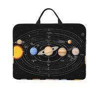 Laptop Sleeve Case 14 Inch Waterproof Lightweight Laptop Case Bag With Handle Exploring The Solar System Travel Laptop Bag Briefcase Messenger Bag For Women Men