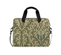 Laptop Sleeve Case 15-16 Inch Classical Case for Laptop Vintage Lily Flower Pattern William Morris with Zipper for Work Journey