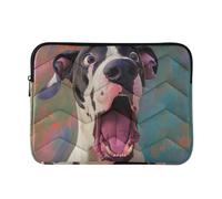 Laptop Sleeve Case 15-16 Inch Classical Computer Bag Cartoon Funny Great Dane Dogs FearTravel Laptop Sleeve Bag for Work Journey