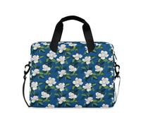 Laptop Sleeve Case 15-16 Inch Classical Laptop Bag with Zipper Gardenia Cloud White Blue Case Hard Cover with Zipper for Men Women