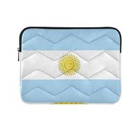 Laptop Sleeve Case 15-16 Inch Classy Laptop Sleeves Argentina Flag Argentinian National Light Blue Case with Zipper for Work Journey