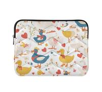 Laptop Sleeve Case 15-16 Inch Classy Sleeve for Laptop Duckling French Art Valentines Colorful Computer Bag with Zipper for Work Travel altego clear laptop