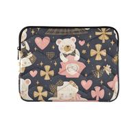 Laptop Sleeve Case 15-16 Inch Classy Sleeve for Laptop Mr &mrs Animal Bear Peach Gold Tablet Briefcase Carrying Bag for Travel Business latitude laptop case