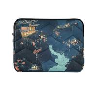 Laptop Sleeve Case 15-16 Inch Concise Laptop Cases Chinese Style Mountain Temple Travel Laptop Sleeve Bag for Work Travel accesorios para