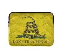 Laptop Sleeve Case 15-16 Inch Concise Laptop Sleeves Yellow Snake Don't Tread on Me Flag Tablet Briefcase Carrying Bag for Work Journey rifle and co