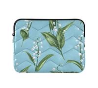 Laptop Sleeve Case 15-16 Inch Cool Laptop Bag Briefcase White Wind Chime Flowers Tablet Briefcase Carrying Bag for Travel Business forro para laptop