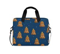 Laptop Sleeve Case 15-16 Inch Cute Laptop Storage Bag Funny Walrus Crown Dark Blue Computer Carrying Bag for Travel Business