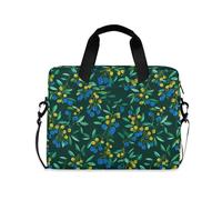 Laptop Sleeve Case 15-16 Inch Cute Laptop Storage Bag Italy Blueberry Emerald Green Notebook Computer Pocket for Work Travel