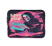 Laptop Sleeve Case 15-16 Inch durables Case for Laptop Save Your Soul Skeleton Computer Sleeve with Zipper for Work Travel