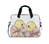 Laptop Sleeve Case 15-16 Inch durables Computer Cases for Laptop Doodle-style Yellow Easter Chicks Case Bag with Zipper for Work Journey