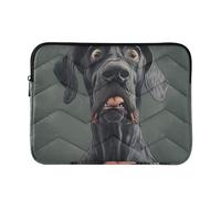 Laptop Sleeve Case 15-16 Inch Lightweight Computer Cases for Laptop Cartoon Funny Great Dane Dogs Fear Case Bag with Zipper for Men Women