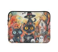 Laptop Sleeve Case 15-16 Inch Lightweight Laptop Bag with Zipper The Evil Yellow Pumpkin on Halloween Computer Briefcase with Zipper for Work Journey von holzhausen
