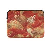 Laptop Sleeve Case 15-16 Inch Lightweight Laptop Case Chinese Phoenix Auspicious Clouds Red Gold Tablet Briefcase Carrying Bag for Work Travel latitude laptop case
