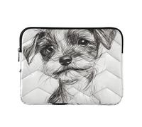 Laptop Sleeve Case 15-16 Inch Lightweight Laptop Sleeves Handy Drawn Cute Dog Computer Bag with Zipper for Work Travel fundas para laptop