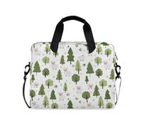 Laptop Sleeve Case 15-16 Inch Polyester Laptop Sleeve Bag Indiana Lambs forests Off White Computer Briefcase with Zipper for Men Women